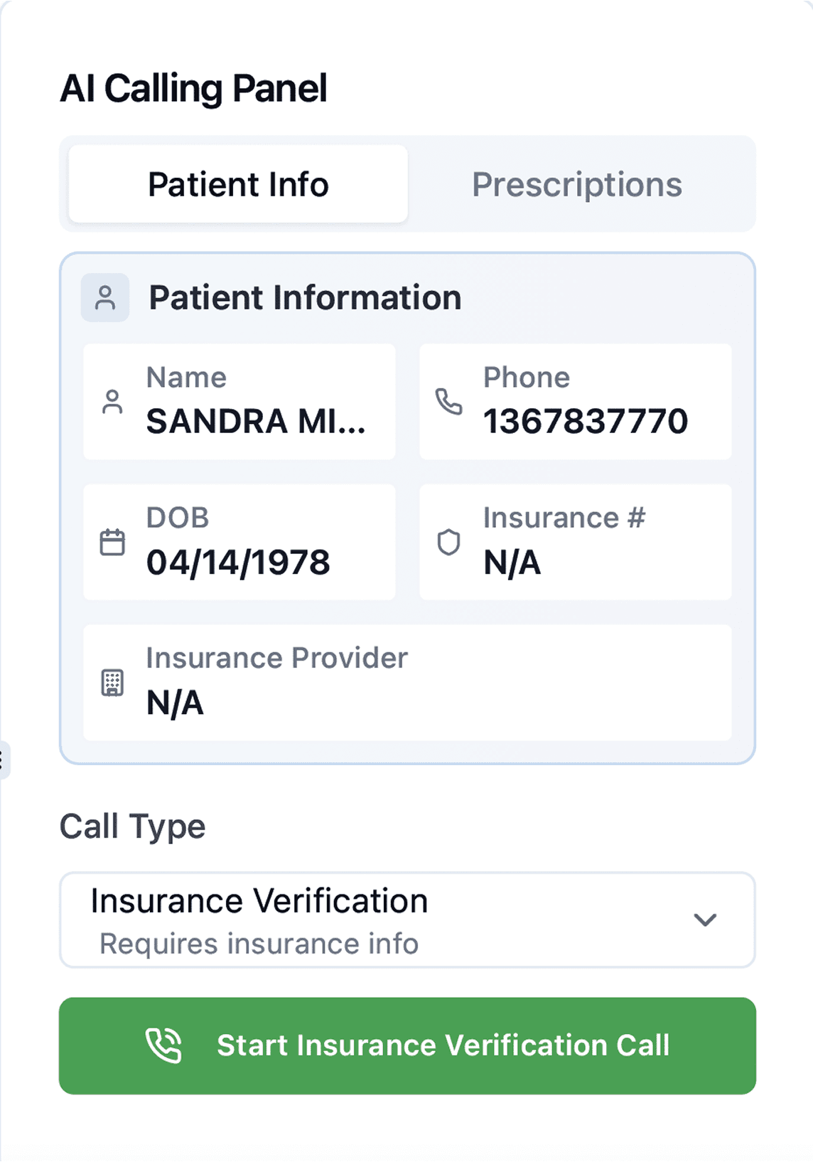 Verification AI Calls and SMS